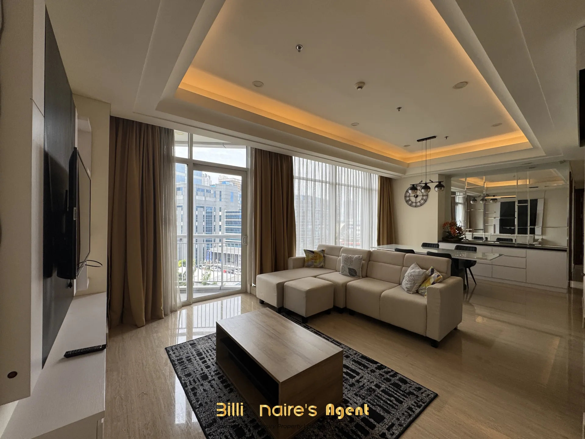 Dijual Apartemen 3 Kamar Full Furnish di South Hills Apartment Jakarta