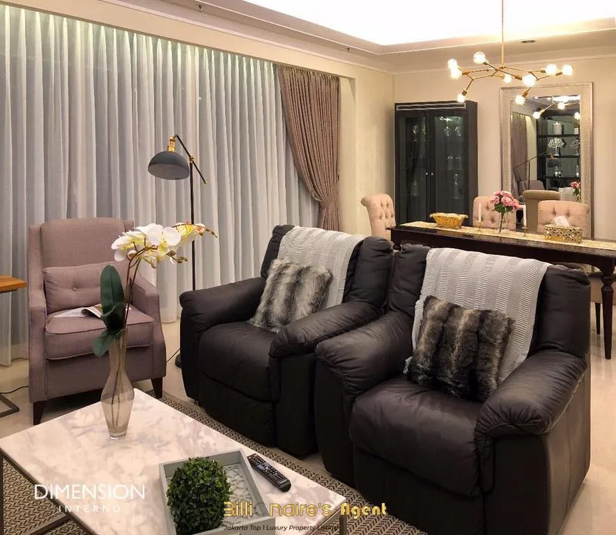 Billionaire's Agent - Dijual Apartemen 3 kamar unit corner di Pondok Indah Residences Jakarta