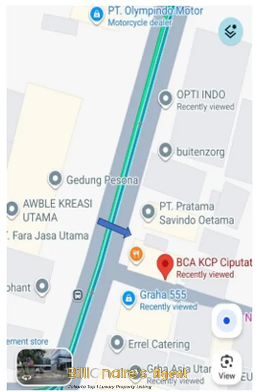 Billionaire's Agent - Dijual Ruko 3 1/2 Lantai di Ciputat Raya Jakarta Selatan