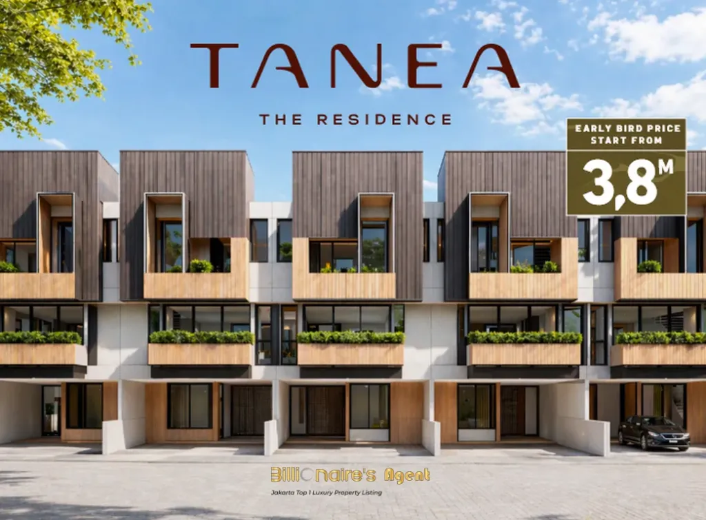 Billionaire's Agent - Dijual Rumah 3 Lantai di TANEA  The Residence , Pasar Minggu, Jakarta