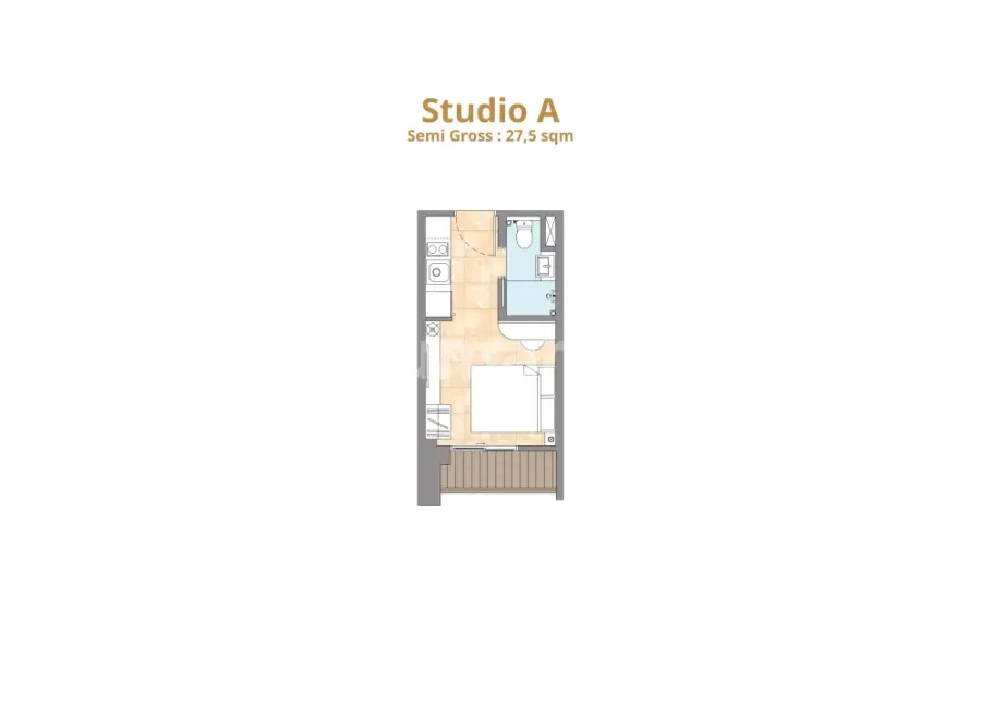 Billionaire's Agent - Dijual Apartemen type Studio di KIZO Residence, Jakarta Selatan