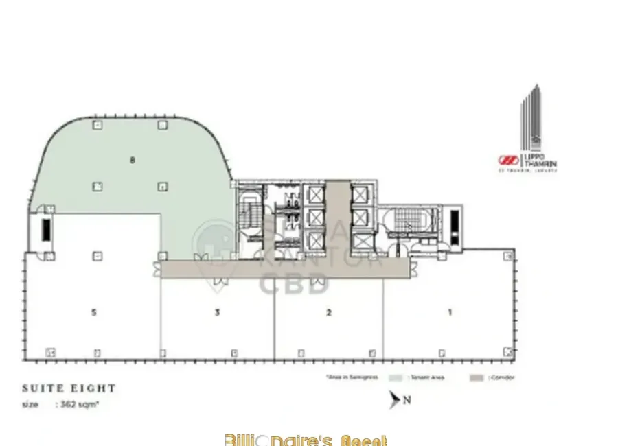 Billionaire's Agent - Dijual Ruang Kantor 362sqm Type Suite 8 di Lippo Thamrin Jakarta Pusat