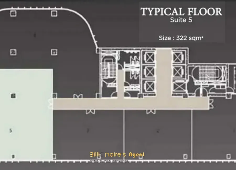 Billionaire's Agent - Disewa Ruang Kantor 322sqm Type Suite 5 di Lippo Thamrin Jakarta Pusat