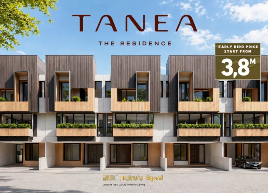 Billionaire's Agent - Dijual Rumah 3 Lantai di TANEA  The Residence , Pasar Minggu, Jakarta
